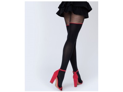 Women's patterned tights SURPRISE like stockings - 2