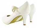 Bílé lodičky svatební boty - 2