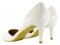 Chaussures de mariage à talons blancs pour femmes - 2