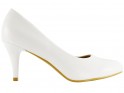 Weiße Stiletto-Absätze Frauen Hochzeit Schuhe - 1