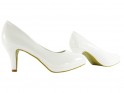 Pantofi cu tocuri de nuntă albe pentru femei - 3