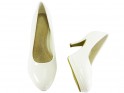 Pantofi cu tocuri de nuntă albe pentru femei - 4