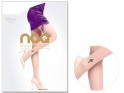 Smooth tights with ankle tattoo 20 den - 4