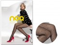 Women's polka dot tights on mesh - 3