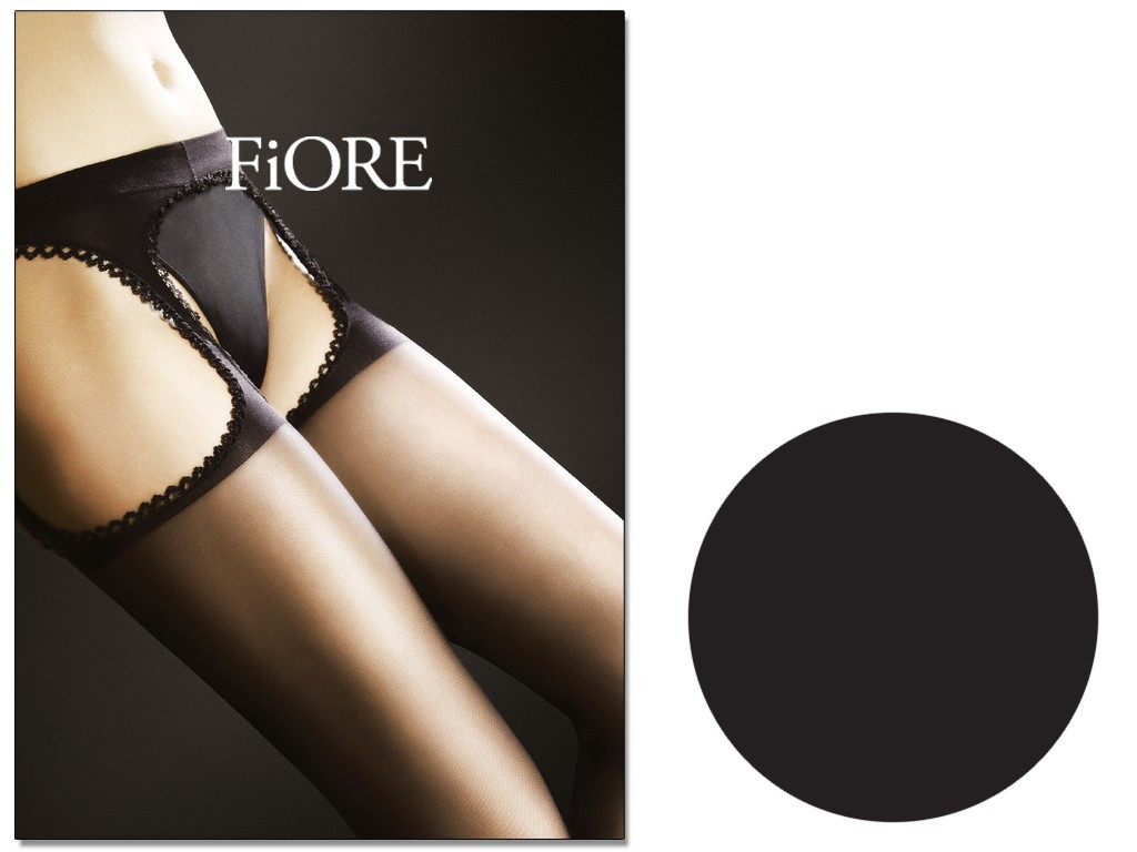 Open stocking tights with a waistband 20 den - 6