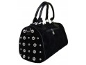 CASE BAG BLACK SUEDE NIVETS STUDS