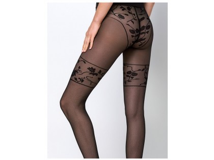 Tights like stockings cabaret patterned - 2
