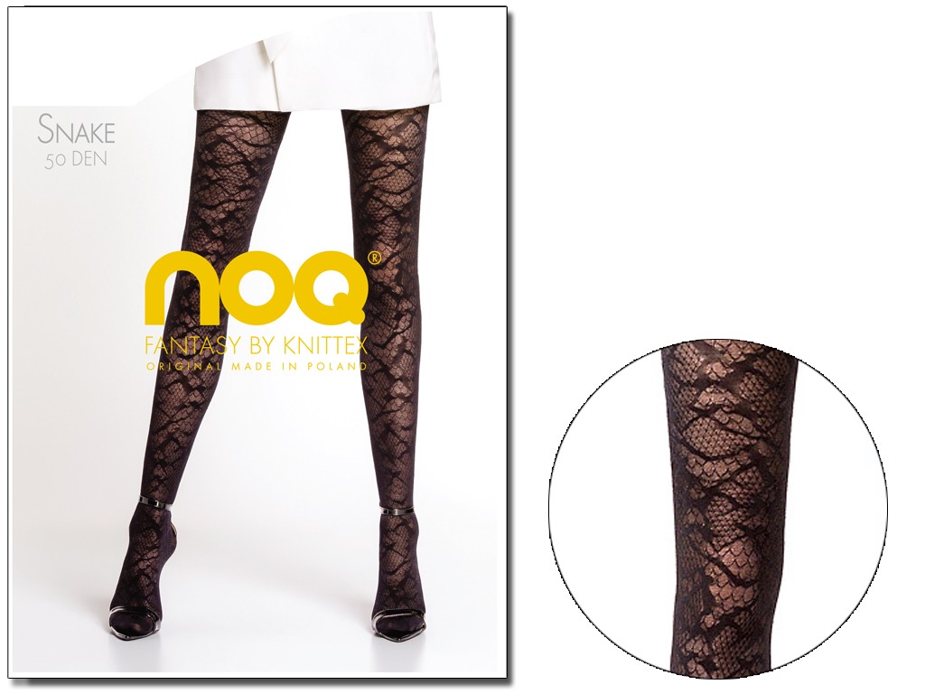 Tights like snake skin scales pattern - 3