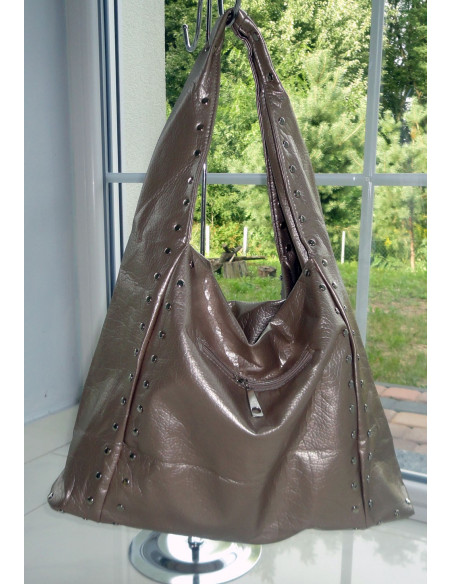DAMEN-AUSGANGSTASCHE STAHL SILBER GOLD - 3