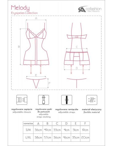 Chimie neagră sexy cu jartieră - 3