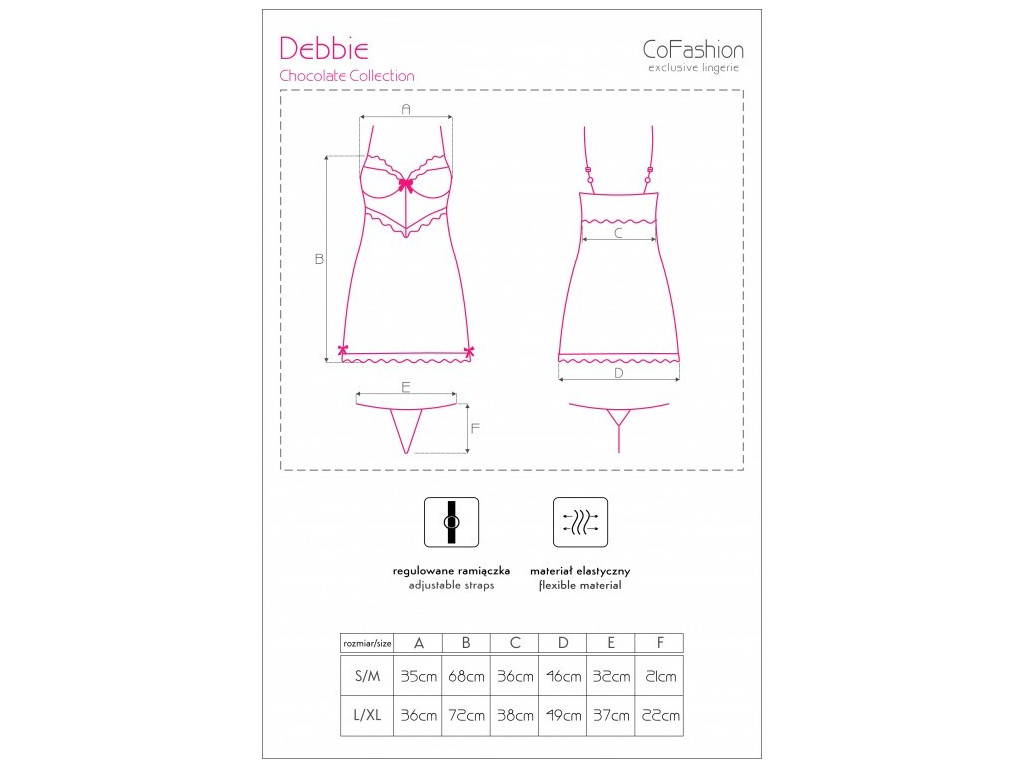 Chemise de nuit brune et café pour femmes - 3