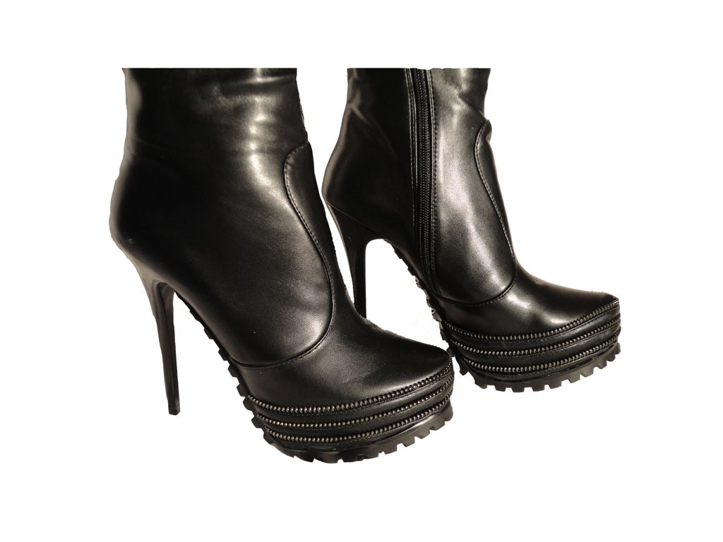 Fekete magas sarkú, magas sarkú - 7
