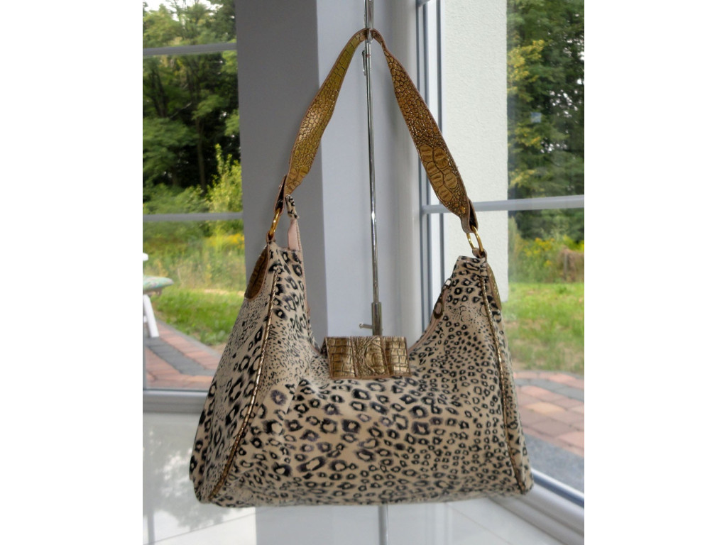 PANTHÈRE À SAC BEIGE ET OR  - 3