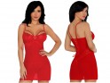Red chemise women's erotic lingerie - 4