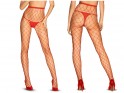 Women's red cabaret tights Obsessive - 3