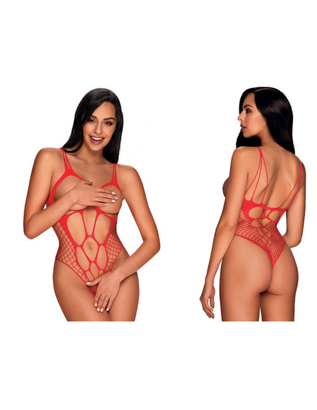Skąpe czerwone bodystocking erotyczne