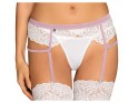 White garter belt with lace lilyanne Obsessive - 1