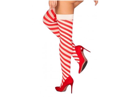 White and red Christmas stockings for belt - 2