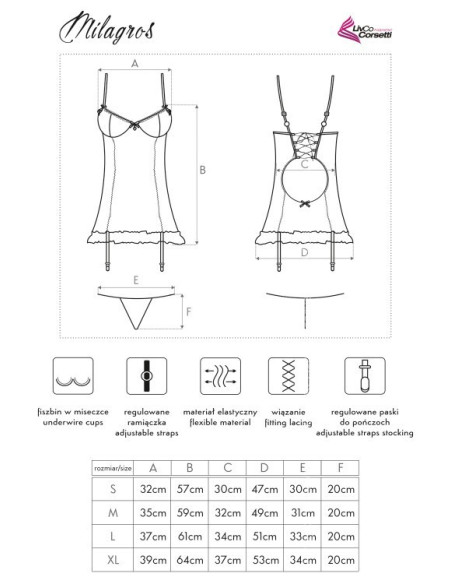 Black fitted nightdress with frill trim - 4