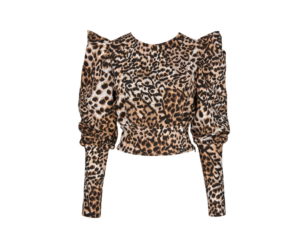 Clubwear krekls ar leoparda raksta apdruku  - 5