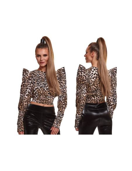Clubwear Top mit Leopardenmuster  - 3