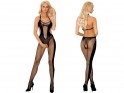 Black bodystocking with open crotch - 3