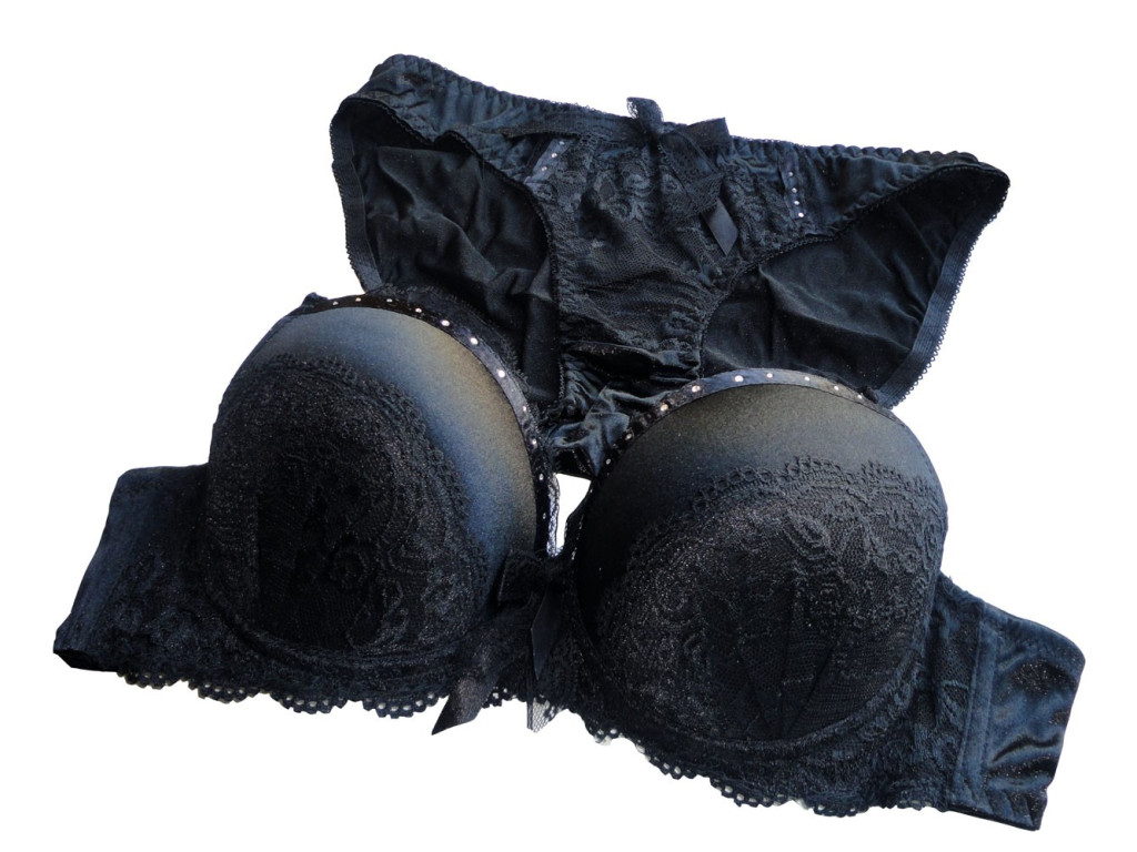 PANTIES SET BLACK ZIRCONIA - 1