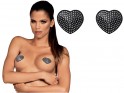 Black heart nipples with zircons Obsessive - 2