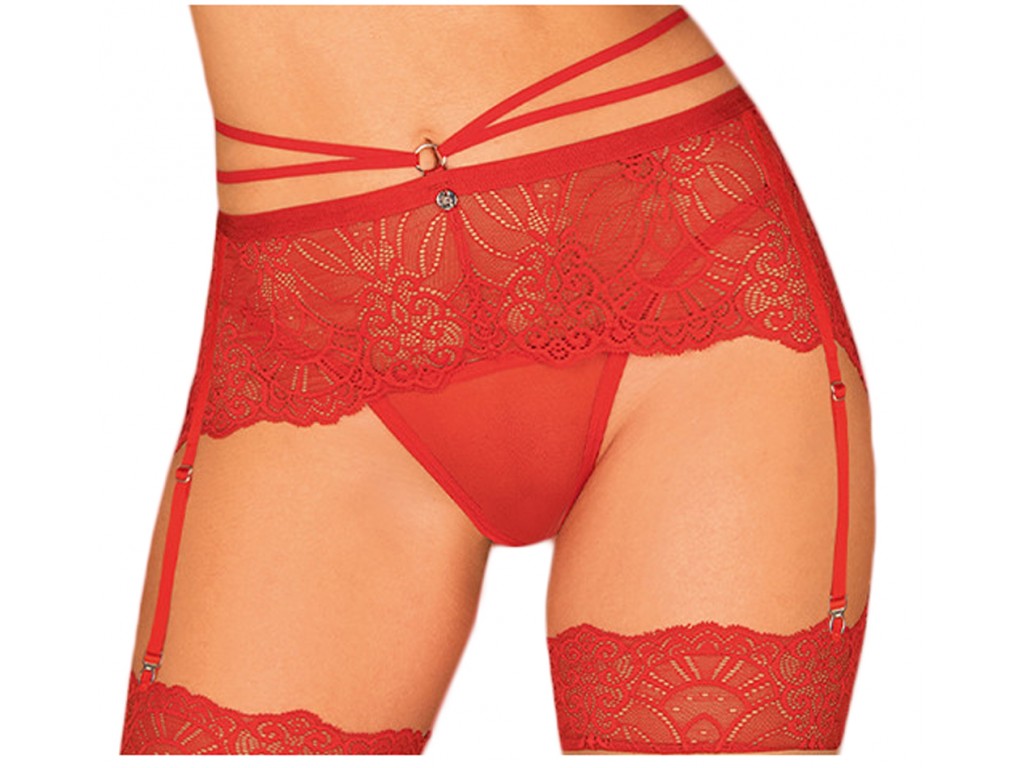 Red garter belt Obsessive - 1