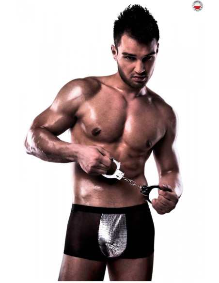 Pánske čierno-strieborné provokatívne boxerky - 2