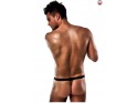 Silberner Herren-Tanga mit weitem Bein - 2