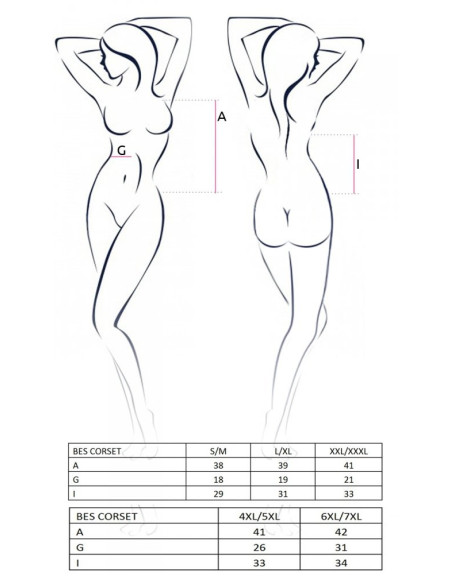 Corset de lama negru legat cu bretele de jartieră - 2