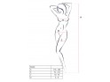 White fitted women's bodystocking from Passion - 3