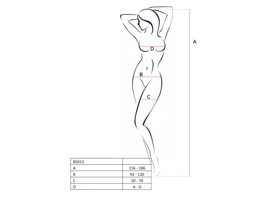 Červený dámský bodystocking Passion - 3
