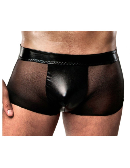 Černé pánské průhledné boxerky - 1