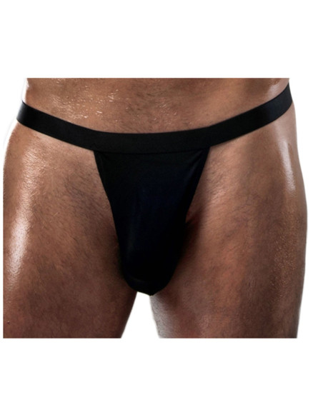 Tanga pentru bărbați din microfibră neagră - 1