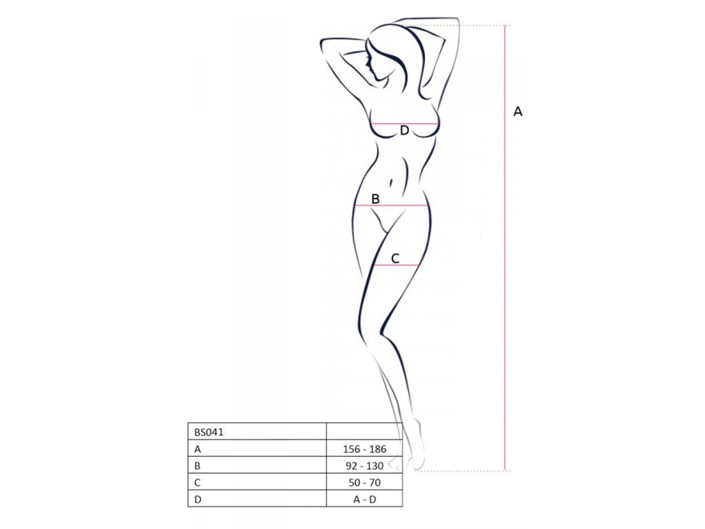 Białe dopasowane bodystocking Passion