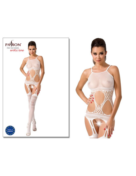 Body blanc à découpes Passion - 2