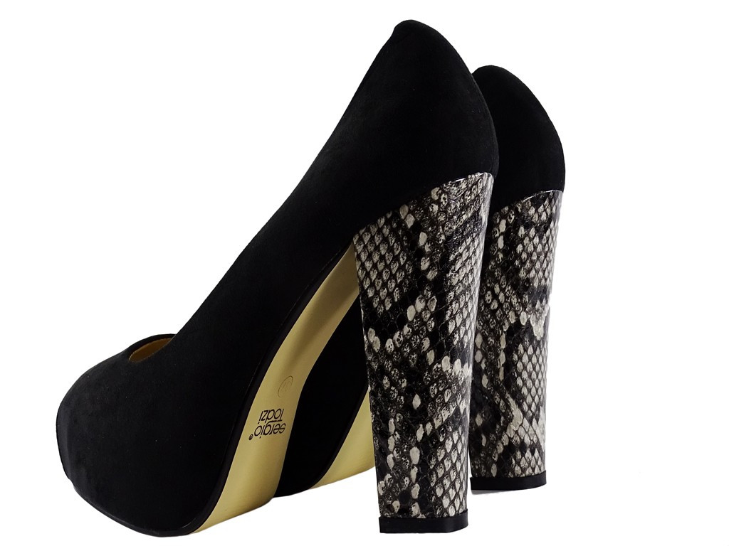 Schwarze Stiletto Plateauschuhe - 2