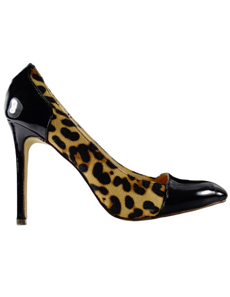 Leoparda stilettes ar leoparda apdruku plankumos - 1