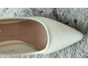 Весільні туфлі на шпильках з білої матової екошкіри - 5