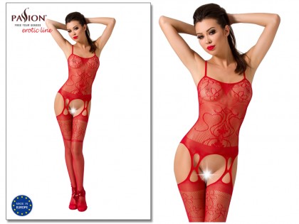 Bodystocking rouge sexy Passion - 2