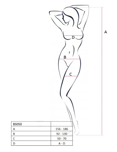 Piros szexi bodystocking Passion - 3