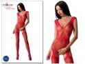 Erotic lingerie red bodystocking - 2
