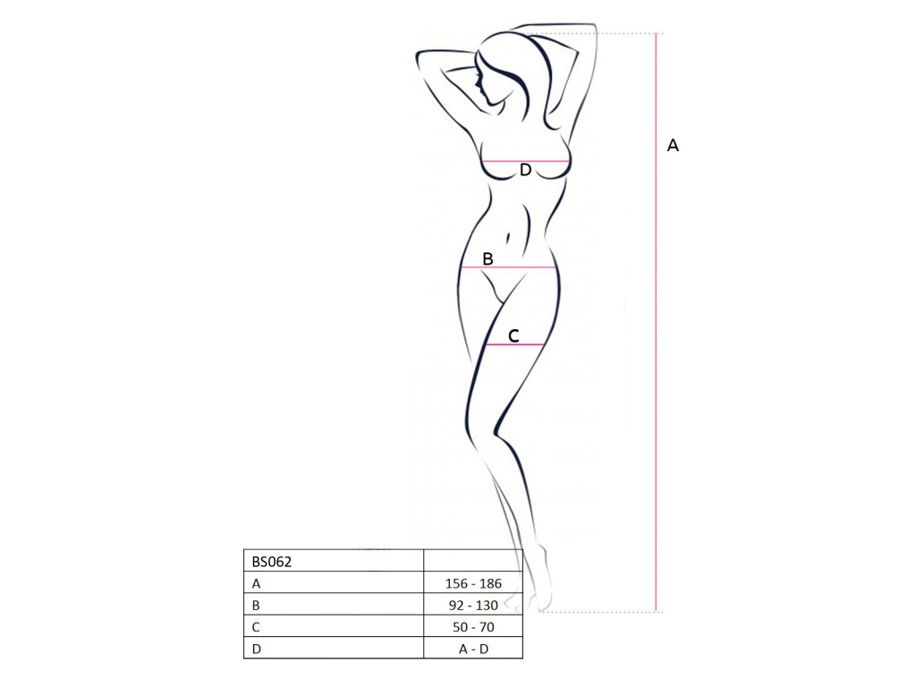Erotiska apakšveļa balta bodystocking - 3