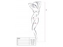 Erotické spodné prádlo biele bodystocking - 3