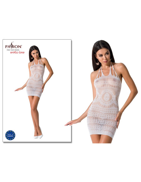 Balts seksīgs bodystocking Passion - 2