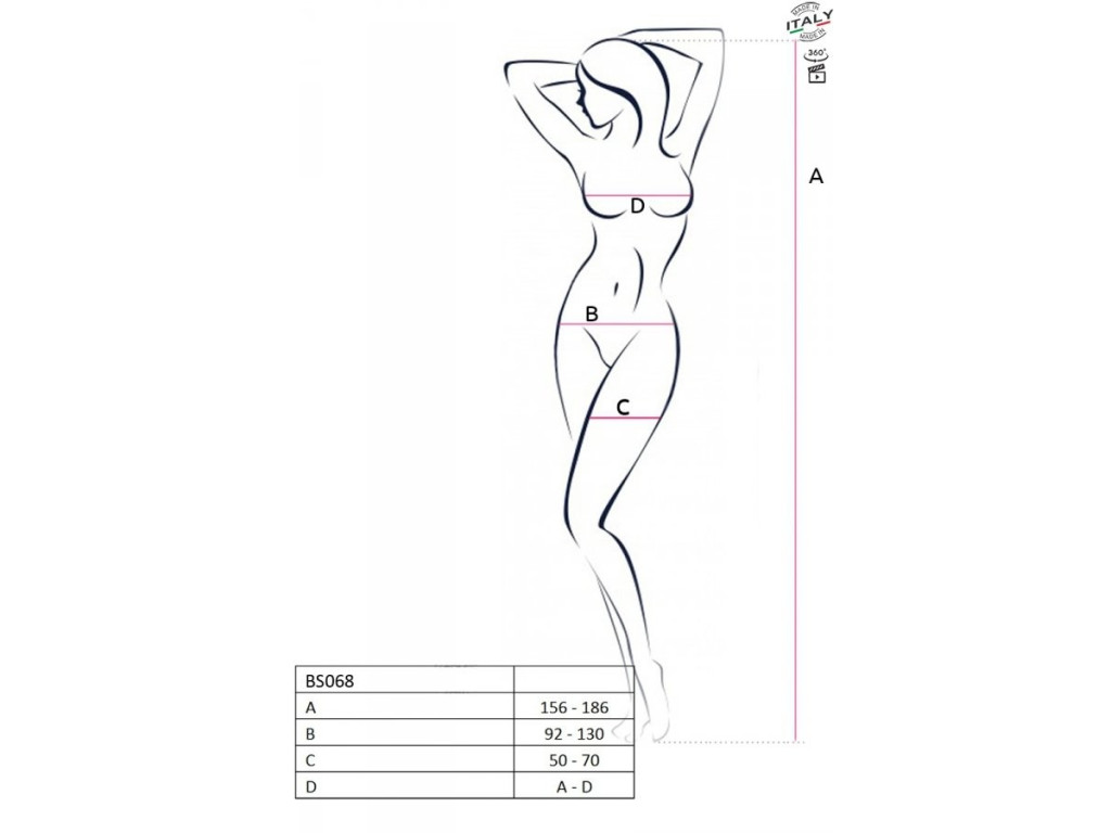 Čierne bodystocking s otvoreným rozkrokom - 4