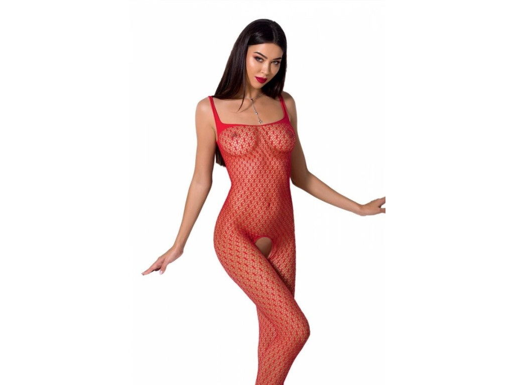 Roter sinnlicher Damen-Bodystocking - 1