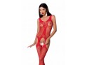 Red erotic stretch lingerie - 1
